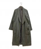 CELINE HOMMEセリーヌオム）の古着「ガウンコート」｜グリーン