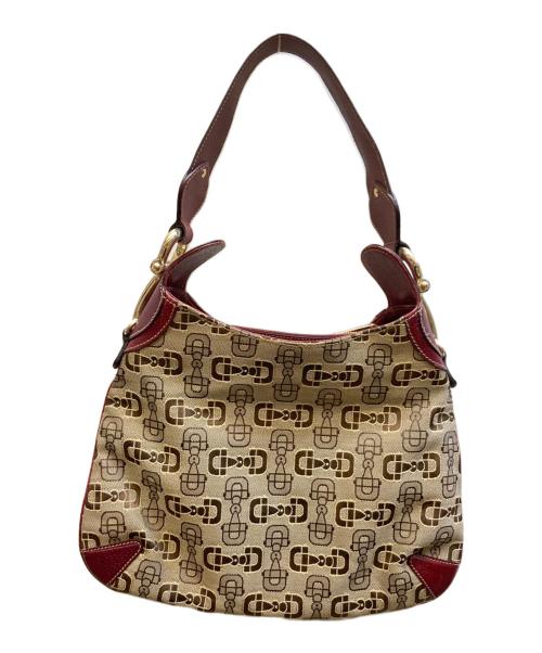 GUCCI（グッチ）GUCCI (グッチ) グッチシマ ホースビット柄キャンバスワンショルダーバッグの古着・服飾アイテム