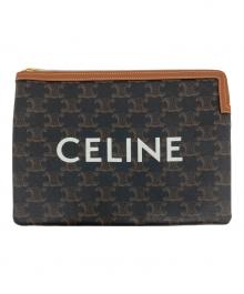 CELINE（セリーヌ）の古着「トリオンスモールポーチ」｜ブラウン