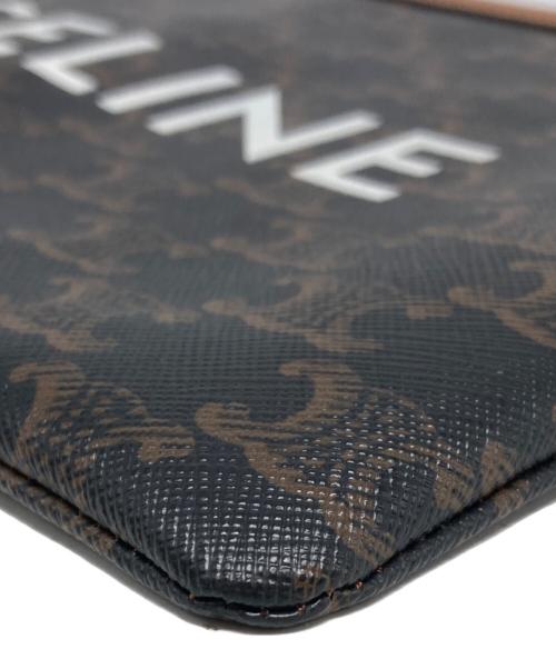 CELINE（セリーヌ）CELINE (セリーヌ) トリオンスモールポーチ ブラウンの古着・服飾アイテム