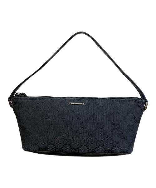 GUCCI（グッチ）GUCCI (グッチ) GGキャンバス アクセサリーポーチ ブラックの古着・服飾アイテム