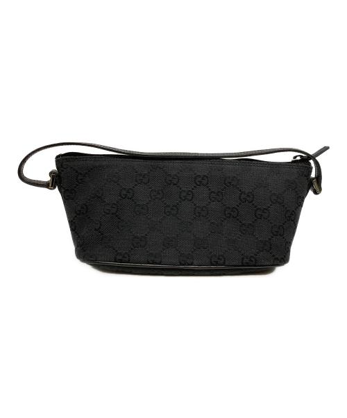 GUCCI（グッチ）GUCCI (グッチ) GGキャンバス アクセサリーポーチ ブラックの古着・服飾アイテム