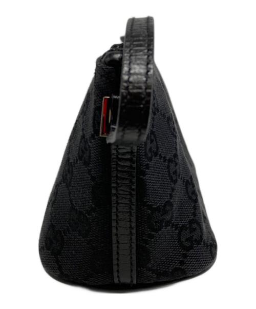 GUCCI（グッチ）GUCCI (グッチ) GGキャンバス アクセサリーポーチ ブラックの古着・服飾アイテム