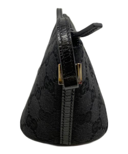 GUCCI（グッチ）GUCCI (グッチ) GGキャンバス アクセサリーポーチ ブラックの古着・服飾アイテム