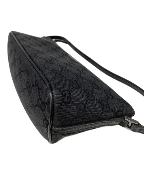 GUCCI（グッチ）GUCCI (グッチ) GGキャンバス アクセサリーポーチ ブラックの古着・服飾アイテム
