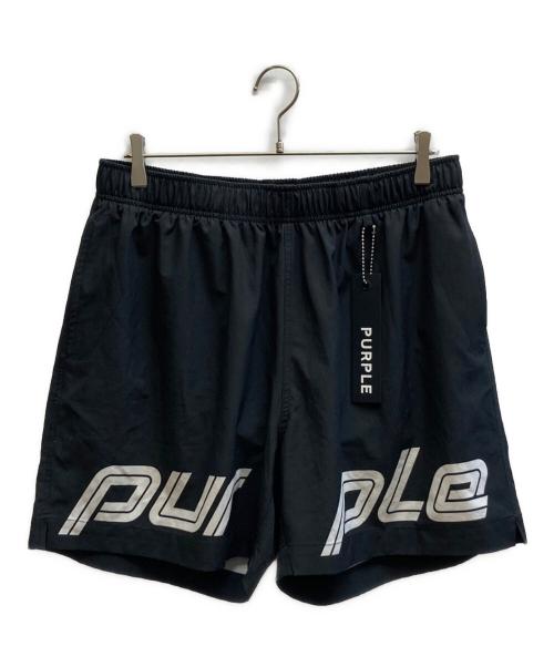 PURPLE BRAND（パープルブランド）PURPLE BRAND (パープルブランド) ハーフパンツ ブラック サイズ:XLの古着・服飾アイテム