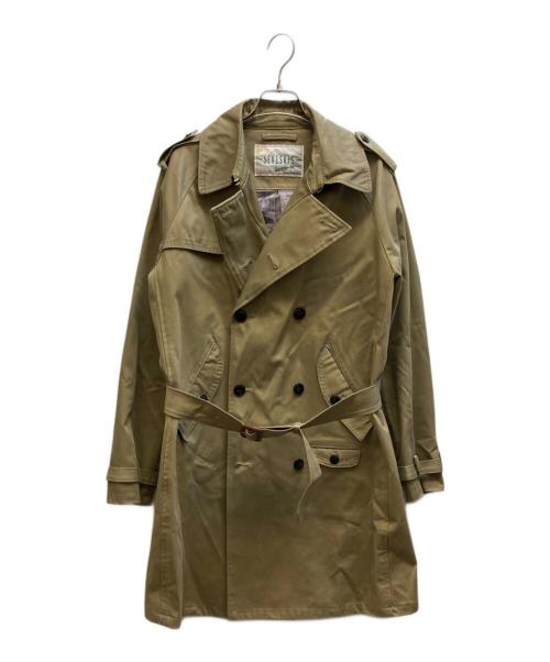 SEVESKIG（セヴシグ）SEVESKIG (セヴシグ) PVC加工BONDING TRENCH COAT / JK-SV-LA-1014 ブラウン サイズ:Mの古着・服飾アイテム