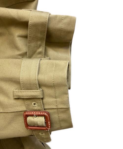 SEVESKIG（セヴシグ）SEVESKIG (セヴシグ) PVC加工BONDING TRENCH COAT / JK-SV-LA-1014 ブラウン サイズ:Mの古着・服飾アイテム