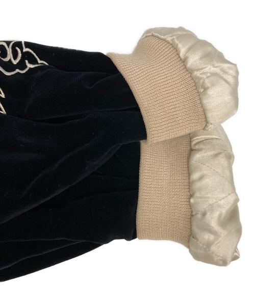 PINK DRAGON（ピンクドラゴン）PINK DRAGON (ピンクドラゴン) ベロアリバーシブルスカジャン ブラック サイズ:-の古着・服飾アイテム