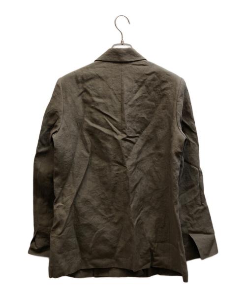 EVERYDAY I LIKE.（エヴリデイ アイ ライク）EVERYDAY I LIKE. (エヴリデイ アイ ライク) Linen Essential ジャケット オリーブ サイズ:36の古着・服飾アイテム