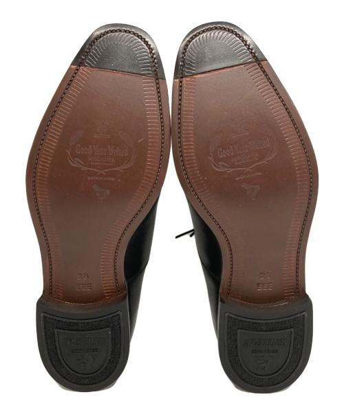 SCOTCH GRAIN（スコッチグレイン）SCOTCH GRAIN (スコッチグレイン) ストレートチップシューズ ブラック サイズ:25cmの古着・服飾アイテム