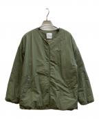 kurashi&trips publishingクラシアンドトリップス パブリッシング）の古着「裏フリースノーカラージャケット」｜オリーブ