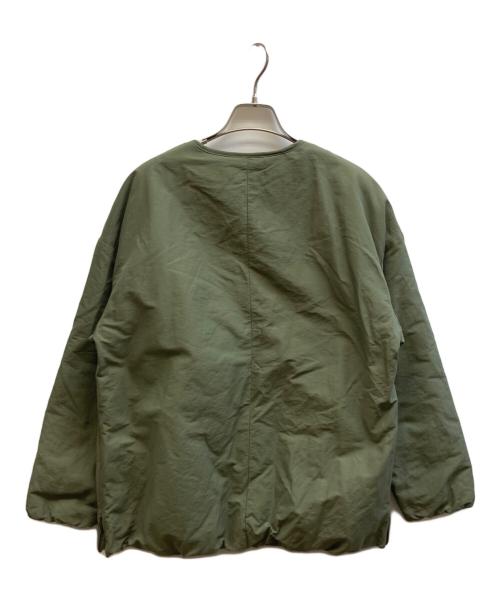 kurashi&trips publishing（クラシアンドトリップス パブリッシング）kurashi&trips publishing (クラシアンドトリップス パブリッシング) 裏フリースノーカラージャケット オリーブ サイズ:-の古着・服飾アイテム