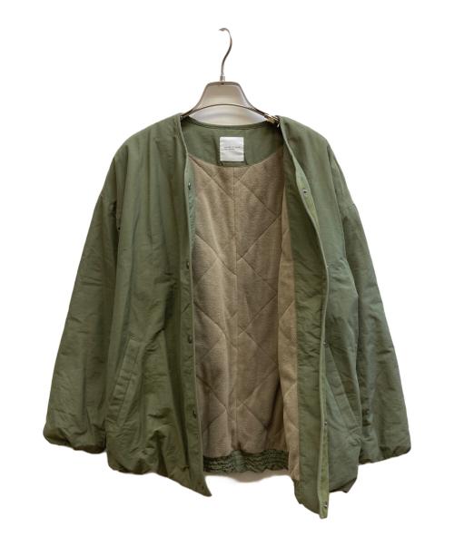 kurashi&trips publishing（クラシアンドトリップス パブリッシング）kurashi&trips publishing (クラシアンドトリップス パブリッシング) 裏フリースノーカラージャケット オリーブ サイズ:-の古着・服飾アイテム