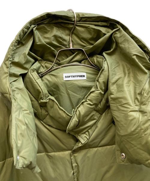 SOFTHYPHEN（ソフトハイフン）SOFTHYPHEN (ソフトハイフン) LAYER FRONT PUFFER JACKET グリーン サイズ:02-04の古着・服飾アイテム
