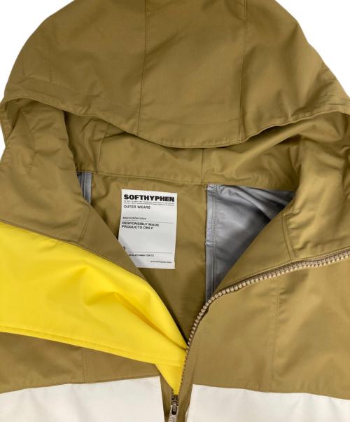 SOFTHYPHEN（ソフトハイフン）SOFTHYPHEN (ソフトハイフン) BIG POCKET NYLON SHELL PARKA ベージュ サイズ:3の古着・服飾アイテム
