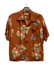 Sun Surf（サンサーフ）の古着「HAWAIIAN SHIRT "BEING TO DANCE HULA"/SS38033」｜ブラウン