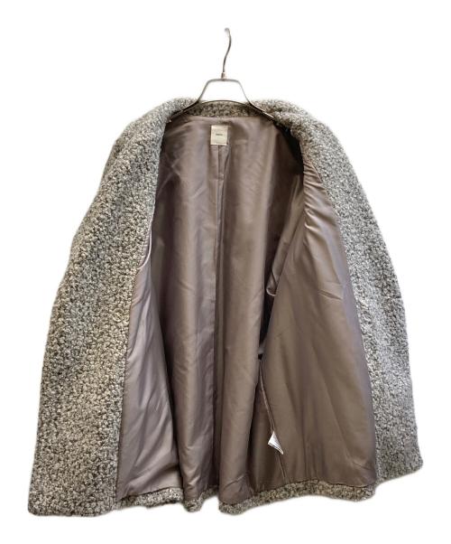 nairo（ナイロ）nairo (ナイロ) ブークレボリュームショートコート グレー サイズ:FREEの古着・服飾アイテム