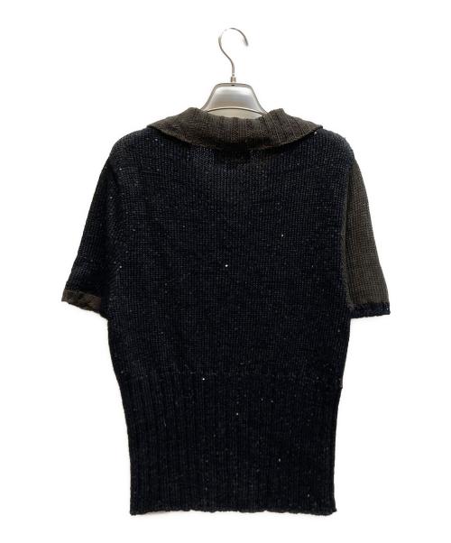 ORIMI（オリミ）ORIMI (オリミ) スパンコールジップカーディガン ブラック サイズ:1の古着・服飾アイテム