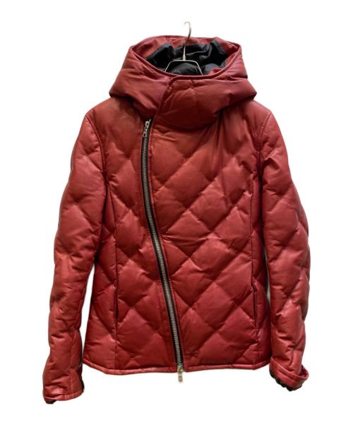 ISAMU KATAYAMA BACKLASH（イサムカタヤマ・バックラッシュ）ISAMU KATAYAMA BACKLASH (イサムカタヤマ・バックラッシュ) カンガルーレザーダウンジャケット レッド サイズ:1の古着・服飾アイテム