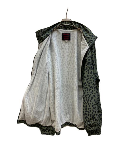 GRAMICCI（グラミチ）GRAMICCI (グラミチ) WACKO MARIA (ワコマリア) レオパードトラックジャケット ブラック×グリーン サイズ:ASIA Lの古着・服飾アイテム