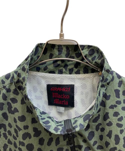 GRAMICCI（グラミチ）GRAMICCI (グラミチ) WACKO MARIA (ワコマリア) レオパードトラックジャケット ブラック×グリーン サイズ:ASIA Lの古着・服飾アイテム