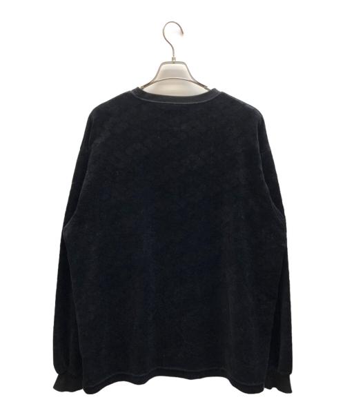 BUDSPOOL（バッズプール）BUDSPOOL (バッズプール) GAKKIN (ガッキン) 花罰家紋 VELOUR L/S TEE ブラック サイズ:XLの古着・服飾アイテム