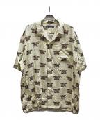 BUDSPOOLバッズプール）の古着「TCS PATTERN S/S SHIRT」｜イエロー