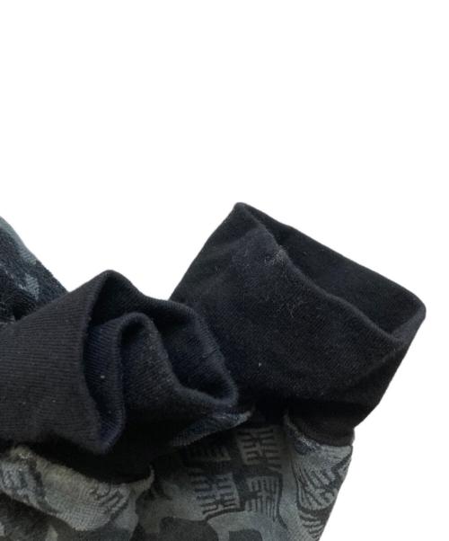 BUDSPOOL（バッズプール）BUDSPOOL (バッズプール) GAKKIN (ガッキン) 花罰家紋 VELOUR L/S TEE ブラック×グリーン サイズ:XLの古着・服飾アイテム