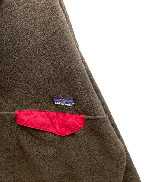 Patagonia（パタゴニア）Patagonia (パタゴニア) シンチラスナップT フリースプルオーバー ブラウン サイズ:Lの古着・服飾アイテム