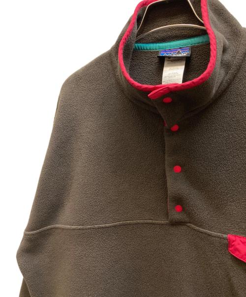Patagonia（パタゴニア）Patagonia (パタゴニア) シンチラスナップT フリースプルオーバー ブラウン サイズ:Lの古着・服飾アイテム