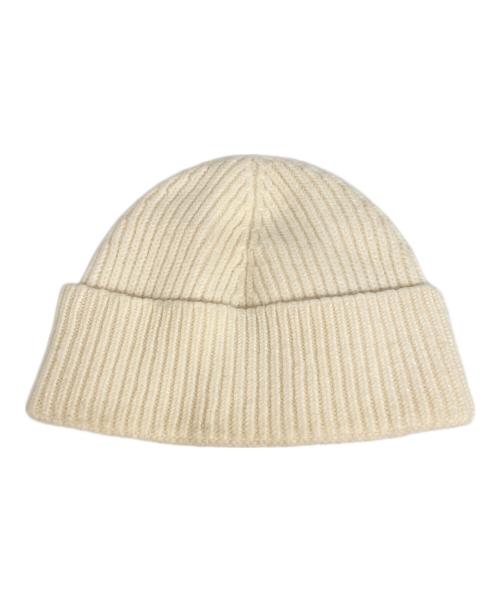 AMI Alexandre Mattiussi（アミアレクサンドルマテュッシ）AMI Alexandre Mattiussi (アミアレクサンドルマテュッシ) ハートロゴショートビーニー ホワイトの古着・服飾アイテム