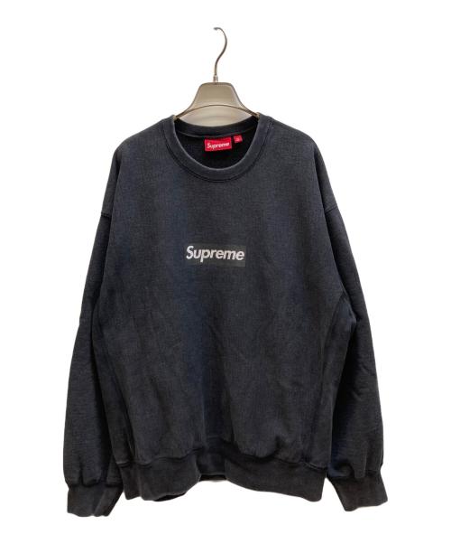 SUPREME（シュプリーム）SUPREME (シュプリーム) Washed Box Logo Crewneck ブラック サイズ:XLargeの古着・服飾アイテム