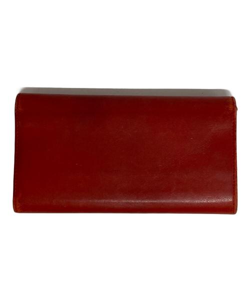 CHANEL（シャネル）CHANEL (シャネル) ココマークスタッズウォレット レッドの古着・服飾アイテム