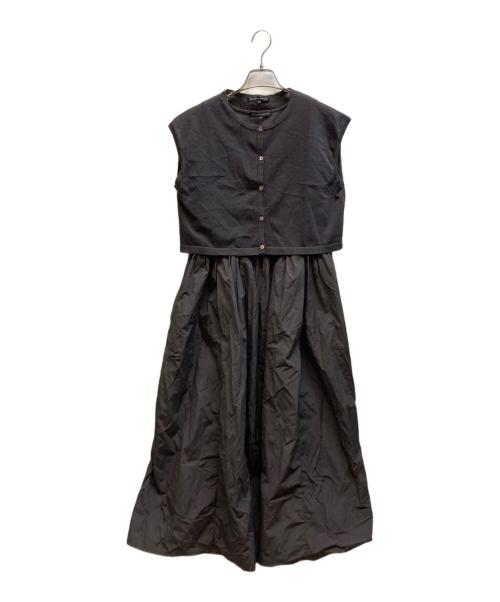 23区（ニジュウサンク）23区 (ニジュウサンク) ニットレイヤード ワンピース ブラウン サイズ:38の古着・服飾アイテム