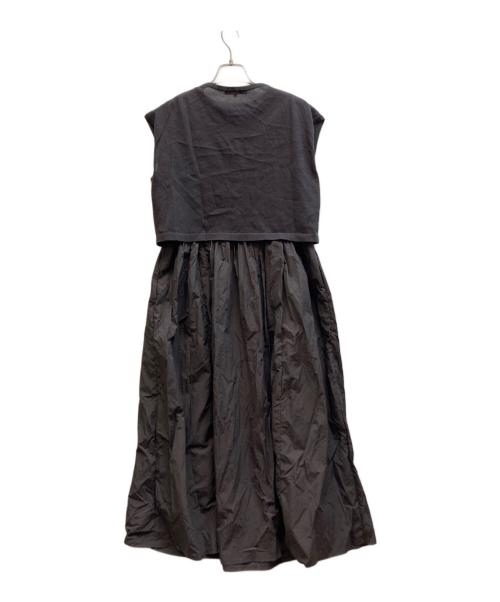 23区（ニジュウサンク）23区 (ニジュウサンク) ニットレイヤード ワンピース ブラウン サイズ:38の古着・服飾アイテム