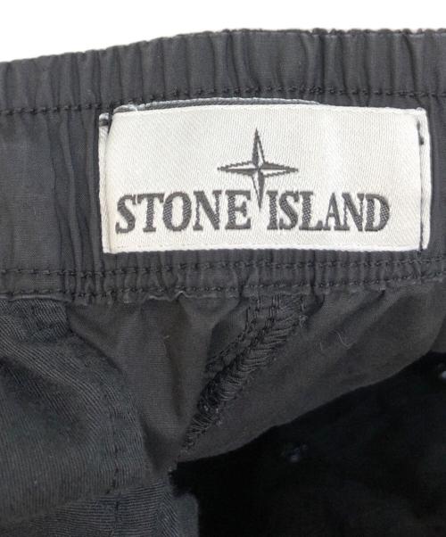 STONE ISLAND（ストーンアイランド）STONE ISLAND (ストーンアイランド) STRETCH COTTON TELA PARACADUTE GARMENT DYED イージーパンツ ブラック サイズ:W 31の古着・服飾アイテム