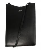 A.P.C.アーペーセー）の古着「レザーネックポーチ」｜ブラック