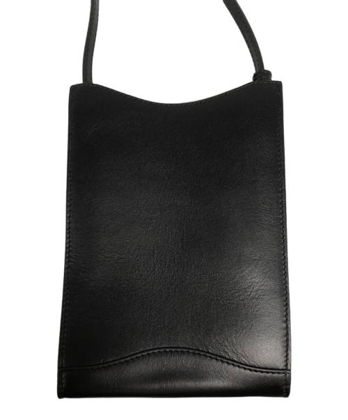 A.P.C.（アーペーセー）A.P.C. (アーペーセー) レザーネックポーチ ブラックの古着・服飾アイテム