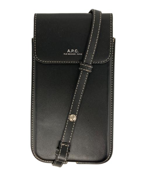 A.P.C.（アーペーセー）A.P.C. (アーペーセー) スマホケース ブラックの古着・服飾アイテム