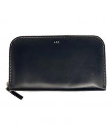 A.P.C.（アーペーセー）の古着「ラウンドジップ長財布」｜ブラック