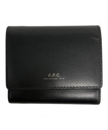 A.P.C.（アーペーセー）の古着「スモール Lois コンパクトウォレット」｜ブラック