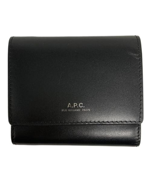 A.P.C.（アーペーセー）A.P.C. (アーペーセー) スモール Lois コンパクトウォレット ブラックの古着・服飾アイテム