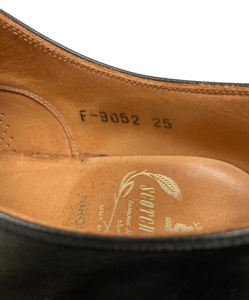 SCOTCH GRAIN（スコッチグレイン）SCOTCH GRAIN (スコッチグレイン) ストレートチップシューズ ブラック サイズ:25cmの古着・服飾アイテム