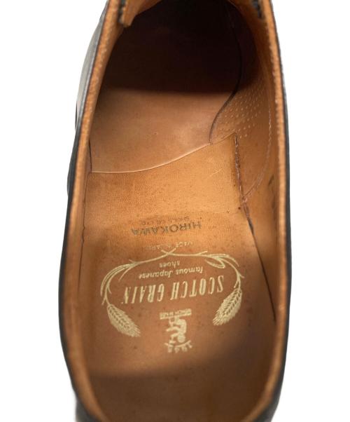 SCOTCH GRAIN（スコッチグレイン）SCOTCH GRAIN (スコッチグレイン) ストレートチップシューズ ブラック サイズ:25cmの古着・服飾アイテム