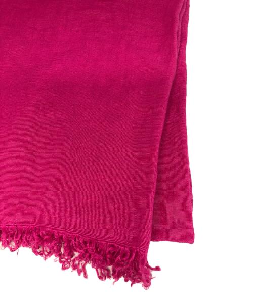 ASAUCE MELER（アソースメレ）ASAUCE MELER (アソースメレ) 大判ストール ショッキングピンクの古着・服飾アイテム