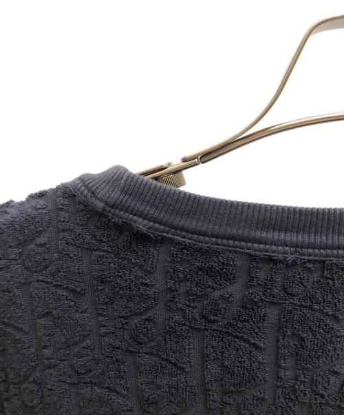 Christian Dior（クリスチャン ディオール）Christian Dior (クリスチャン ディオール) オブリークジャガードパイルTシャツ/113J692A0614 ネイビー サイズ:Sの古着・服飾アイテム