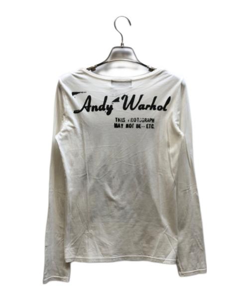 Hysteric Glamour（ヒステリックグラマー）Hysteric Glamour (ヒステリックグラマー) ANDY WARHOL (アンディウォーホル) プリントカットソー ホワイト サイズ:FREEの古着・服飾アイテム