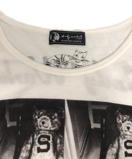 Hysteric Glamour（ヒステリックグラマー）Hysteric Glamour (ヒステリックグラマー) ANDY WARHOL (アンディウォーホル) プリントカットソー ホワイト サイズ:FREEの古着・服飾アイテム
