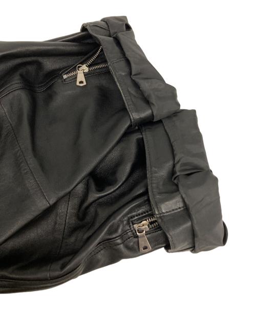 MAISON SPECIAL（メゾンスペシャル）MAISON SPECIAL (メゾンスペシャル) Sheep Leather Prime-Over Single Rider ブラック サイズ:1の古着・服飾アイテム